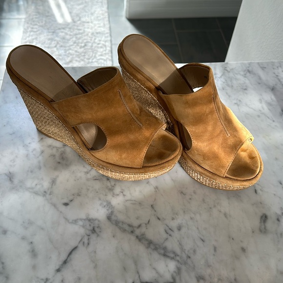 Stuart Weitzman Espadrilles in camel suede - Picture 1 of 4